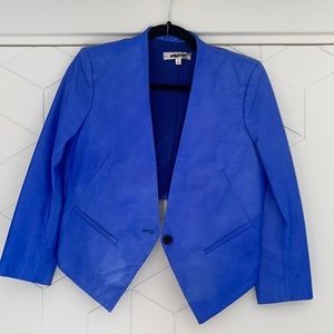 Helmut Lang leather blazer